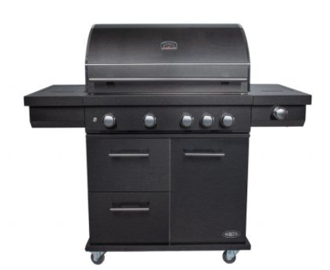 Imperatore nero gasbarbecue 4 branders