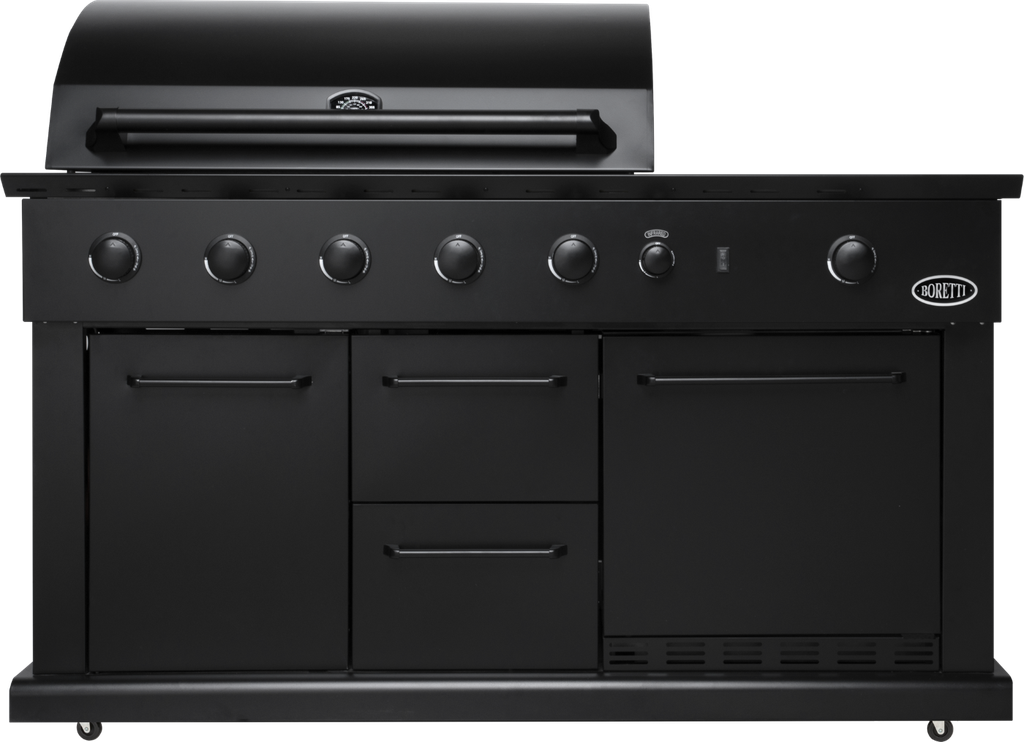 Luciano nero gas buitenkeuken incl. koelkast