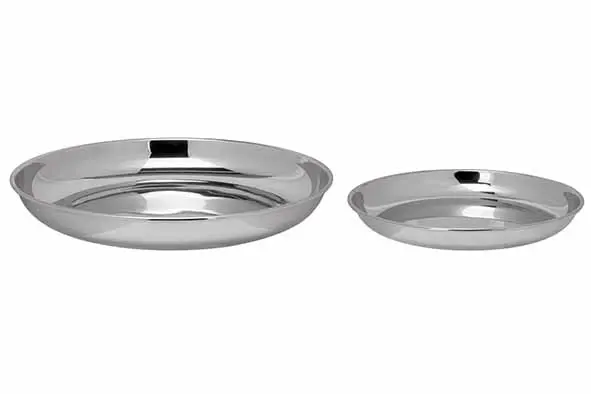 Zeevruchtenschaal set, D26 en D36, roestvrij staal