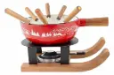 Aspen fondueset ski D22 rood + 6 vorken