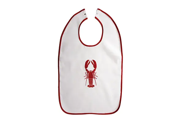 Kreeftenslab wit decor kreeft, 44x73