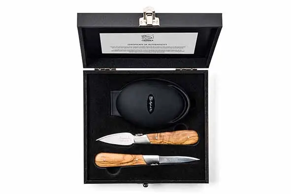 Luxury line oestermes 2st met silicone handbeschermer