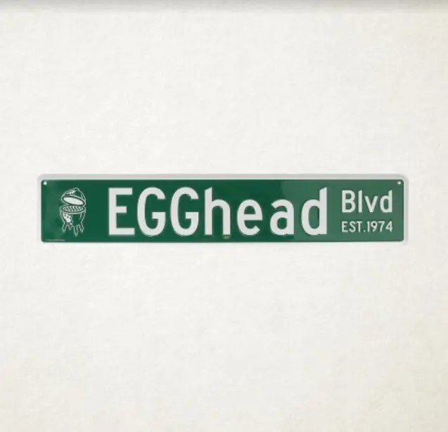 Straatnaambord Egghead