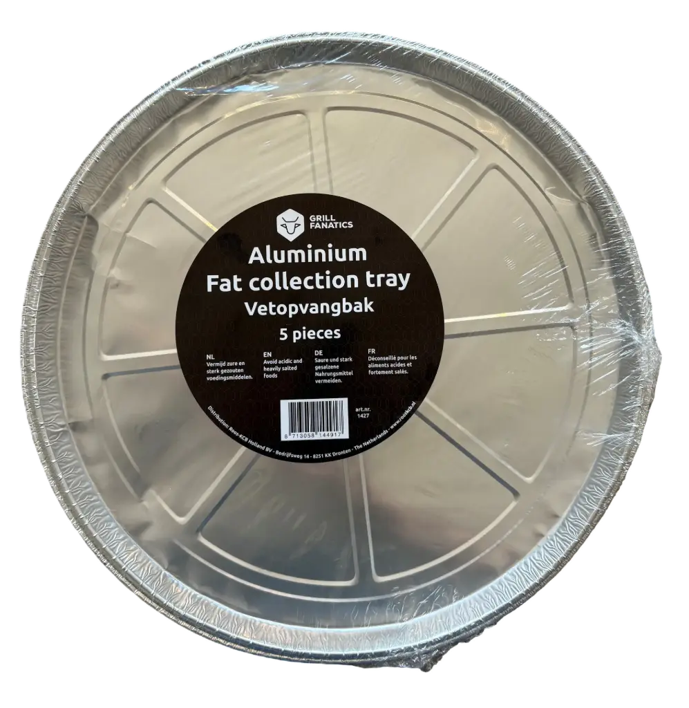 Aluminium druippan rond L 5 st