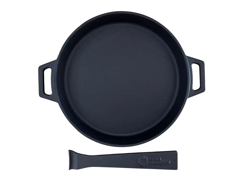 Gietijzeren skillet 25 cm + afneembaar handvat