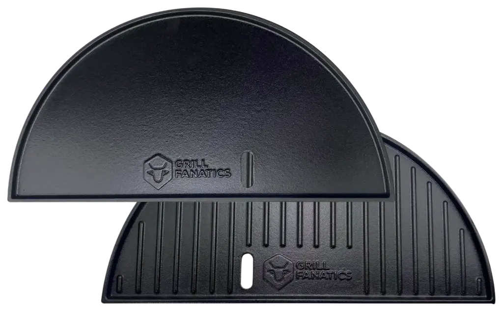 Halve gietijzeren grillplaat 46 cm