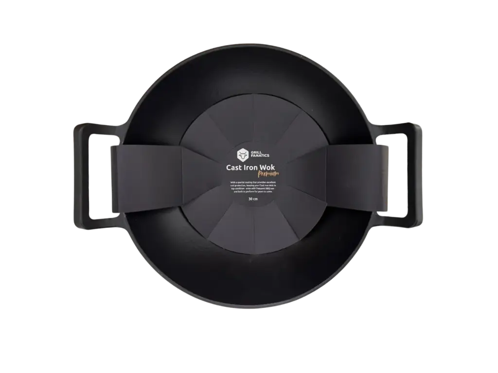 Gietijzeren wok 30 cm