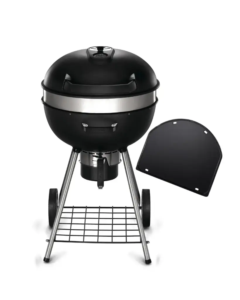 Actiepakket Pro houtskool kettle 57 cm, mat zwart + gratis plancha