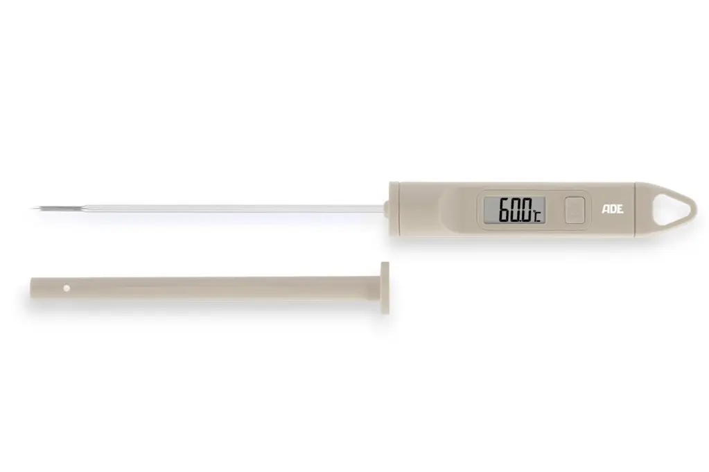 Digitale vleesthermometer creme, tot 200°C