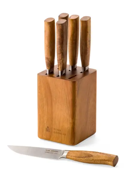Peter Goossens Steakmessenblok met 6 steakmessen