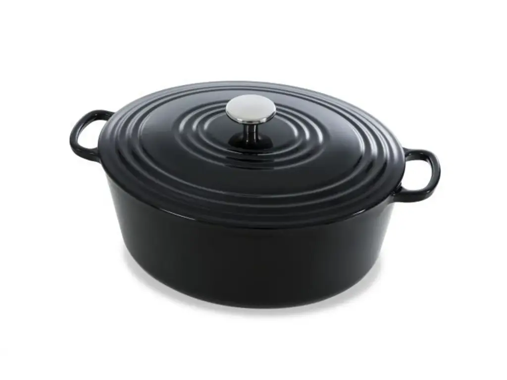 BK Bourgogne stoofpot ovaal Jet Black 32 cm