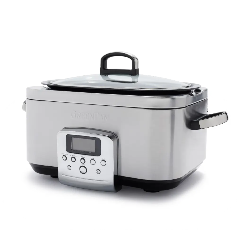 Slowcooker Stainless Steel 6 L