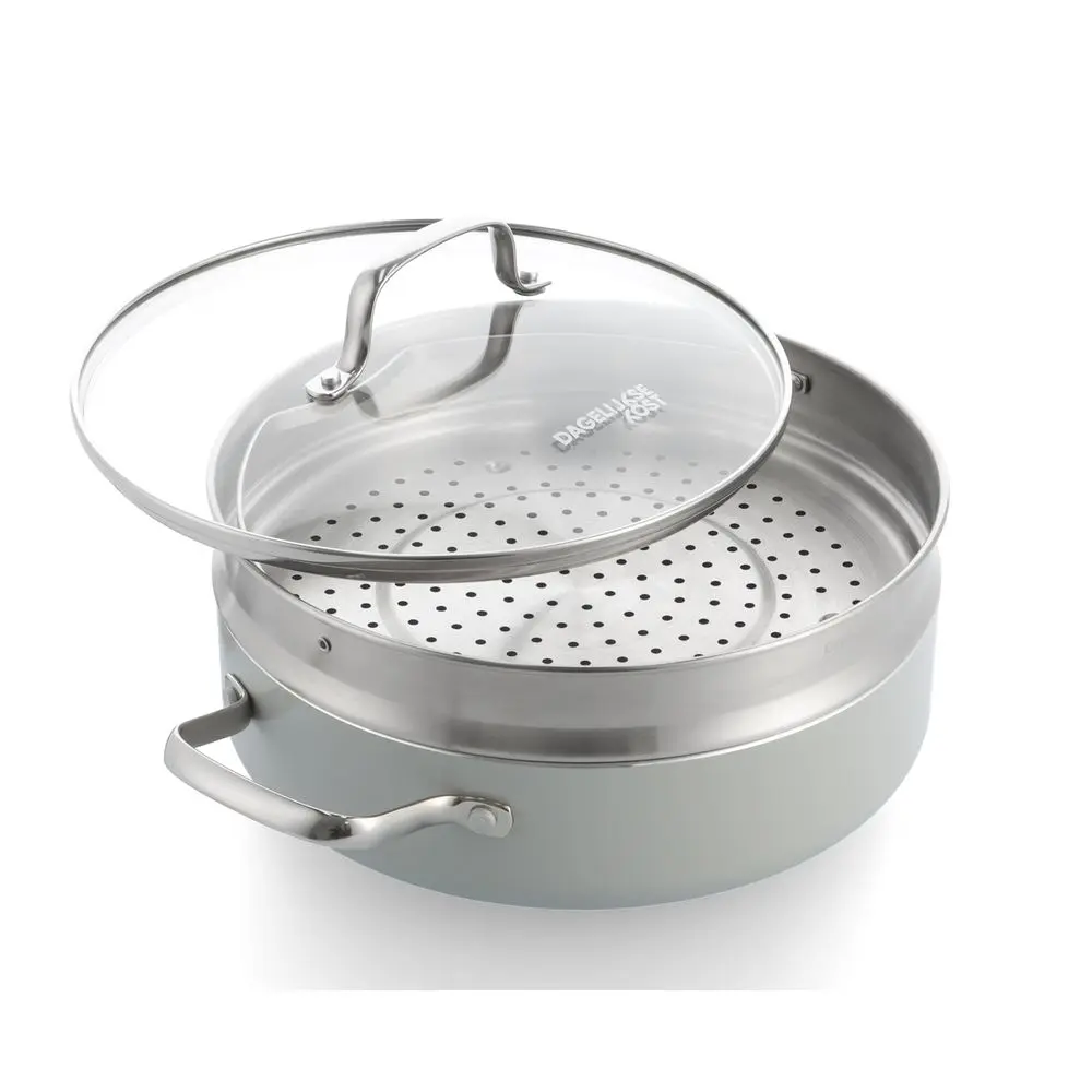 Dagelijkse Kost Proline Stoofpan met glazen deksel en stoominzet 26 cm