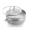 Dagelijkse Kost Proline Stoofpan met glazen deksel en stoominzet 26 cm