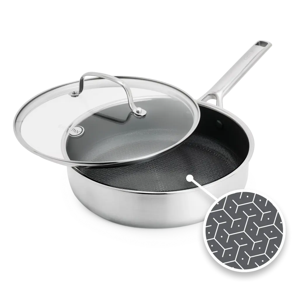 Apex Stoofpan met glazen deksel 24 cm