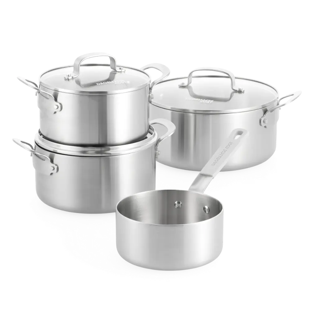 Dagelijkse Kost Set Kookpot 18+20+24 cm en Steelpan16 cm