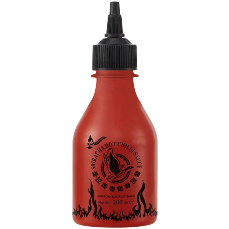 Sriracha chilisaus Black Out 200 ml