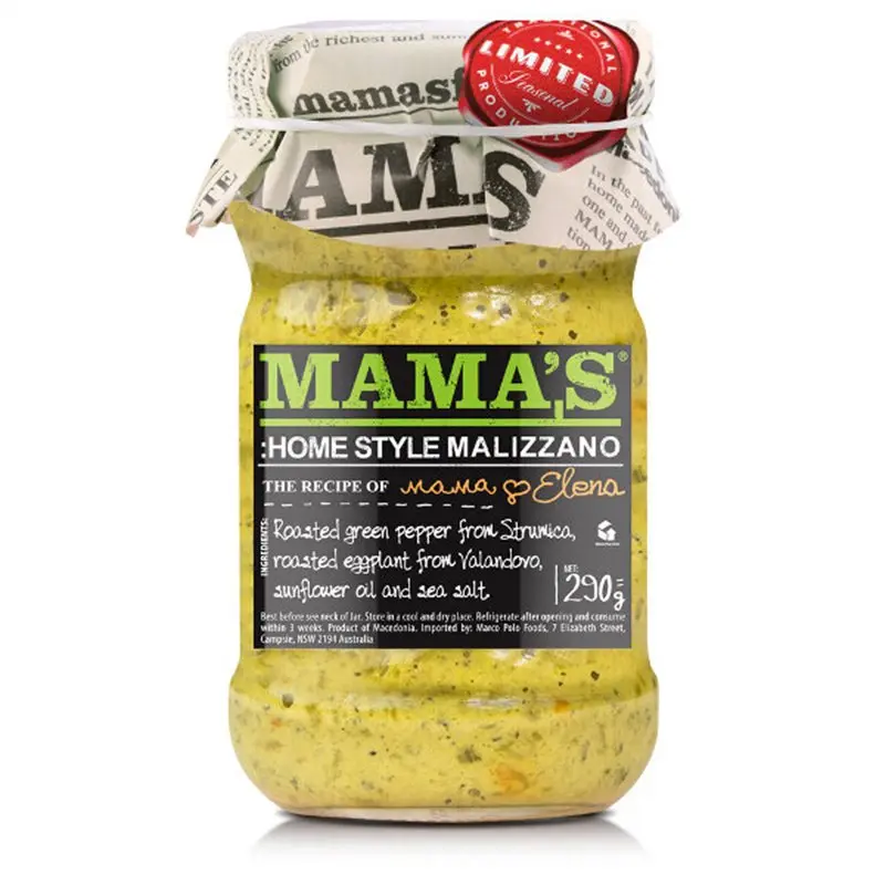 Malizzano, Groene Paprikasaus 290 g 