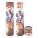 Lange lucifers in koker