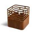 Cube vuurkorf corten