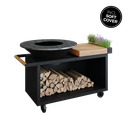 Island+ zwart 100 pro teak wood 