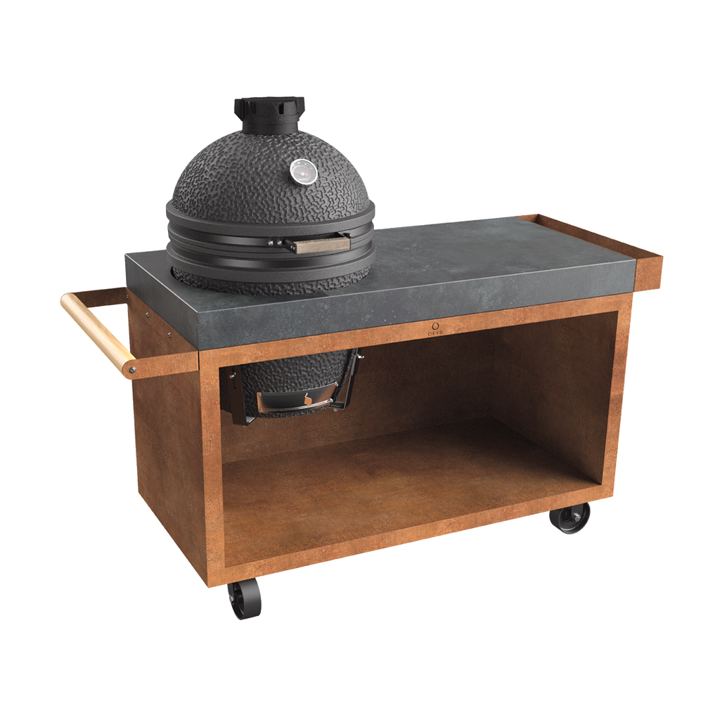 kamado table corten 135 pro concrete tb