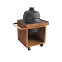 kamado table corten 75 pro+ ceramic dark 