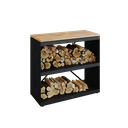 wood storage dressoir black