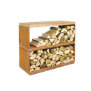wood storage corten dressoir