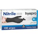 Nitril wegwerphandschoen XL zwart 100 stuks 