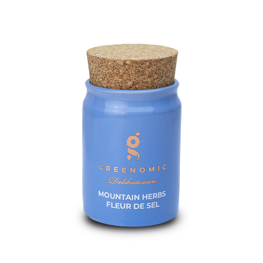 Mountain herbs fleur de sel kleipot 150 g 