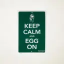 Tekstbord Keep calm and egg on