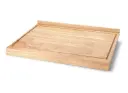 Snij- en werkplank, rubberhout 62 x 46.5 x 4.5 cm